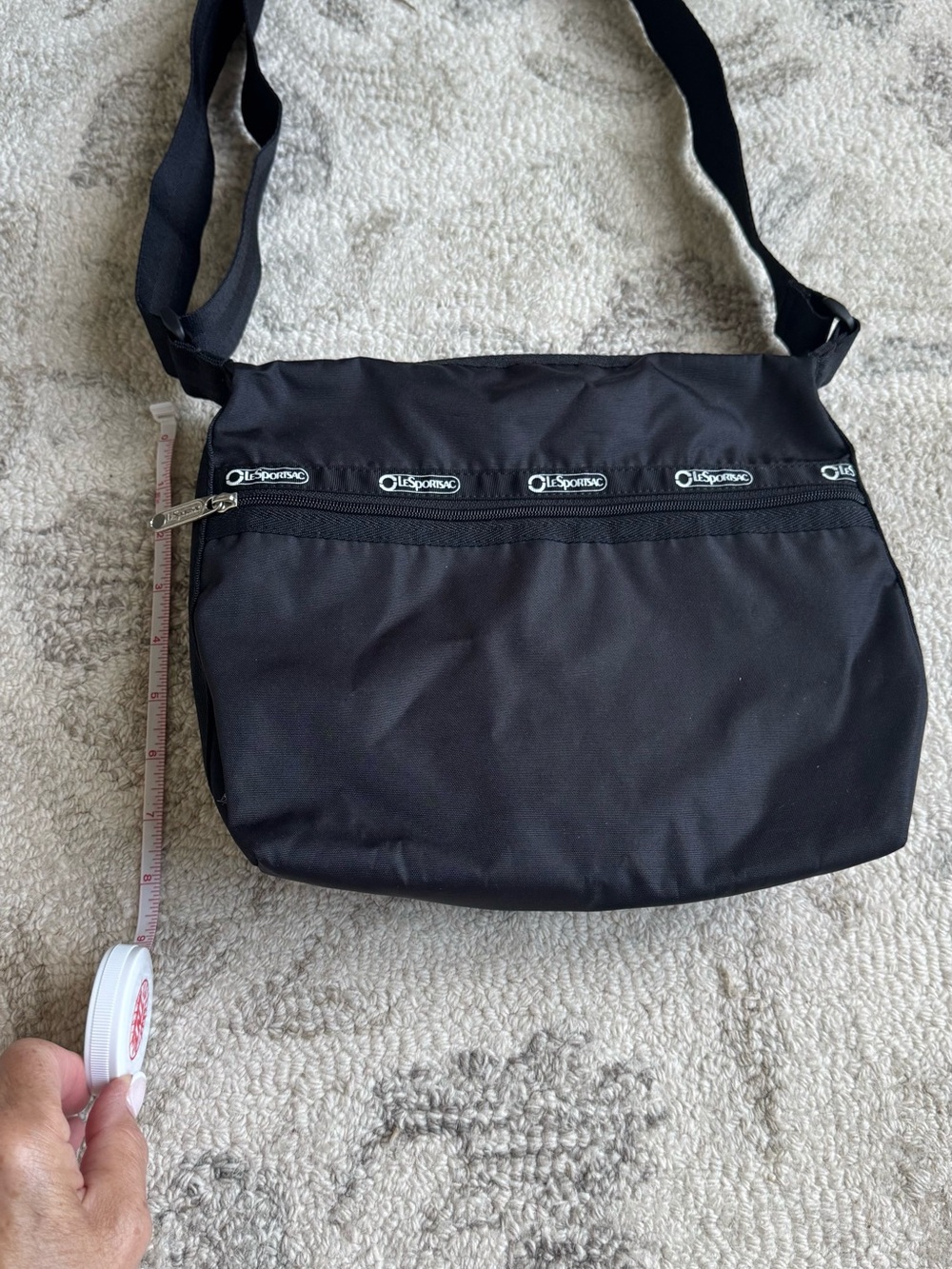 LeSportsac Rip Stop  Black Crossbody Shoulder Bag - Picture 14 of 14